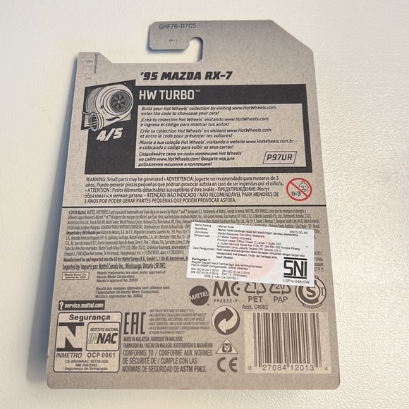 Hot Wheels ‘95 Mazda RX-7 - Picture 3 of 3